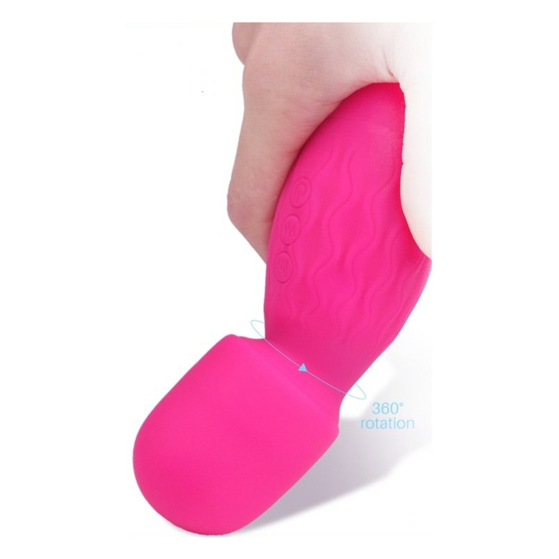 mini wand power magic 15cm tete 42mm rose 1