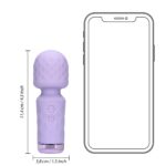 mini wand vibrator loveline 12 cm violet 7