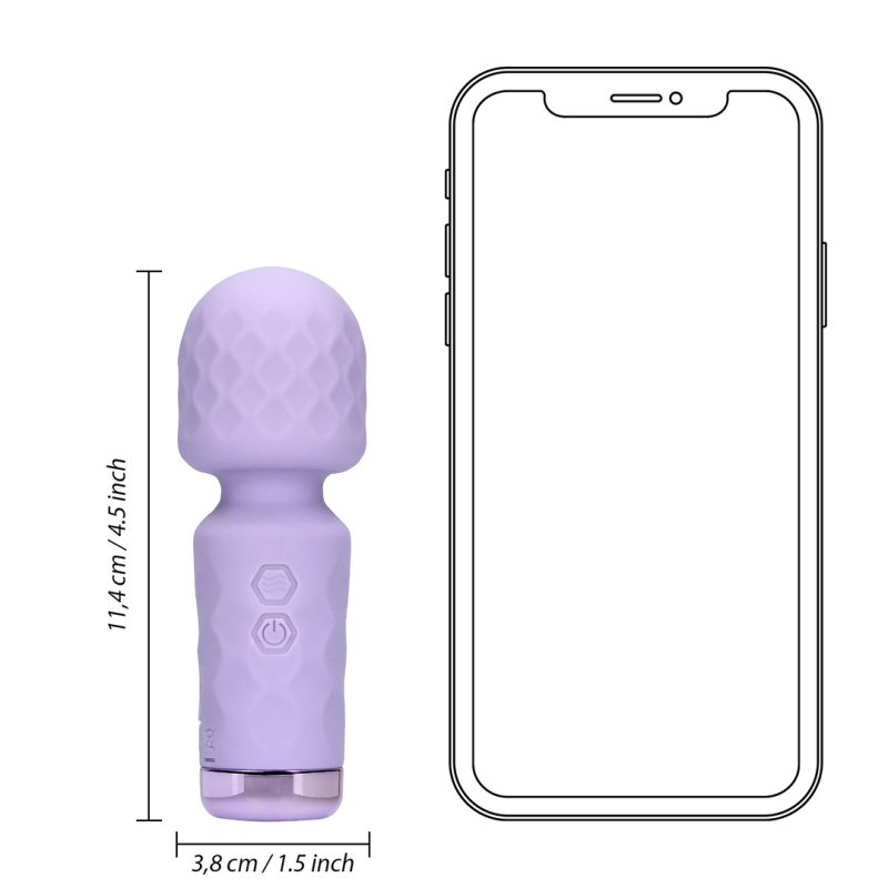 mini wand vibrator loveline 12 cm violet 7