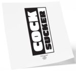 mister b temporary tattoo cock sucker 1