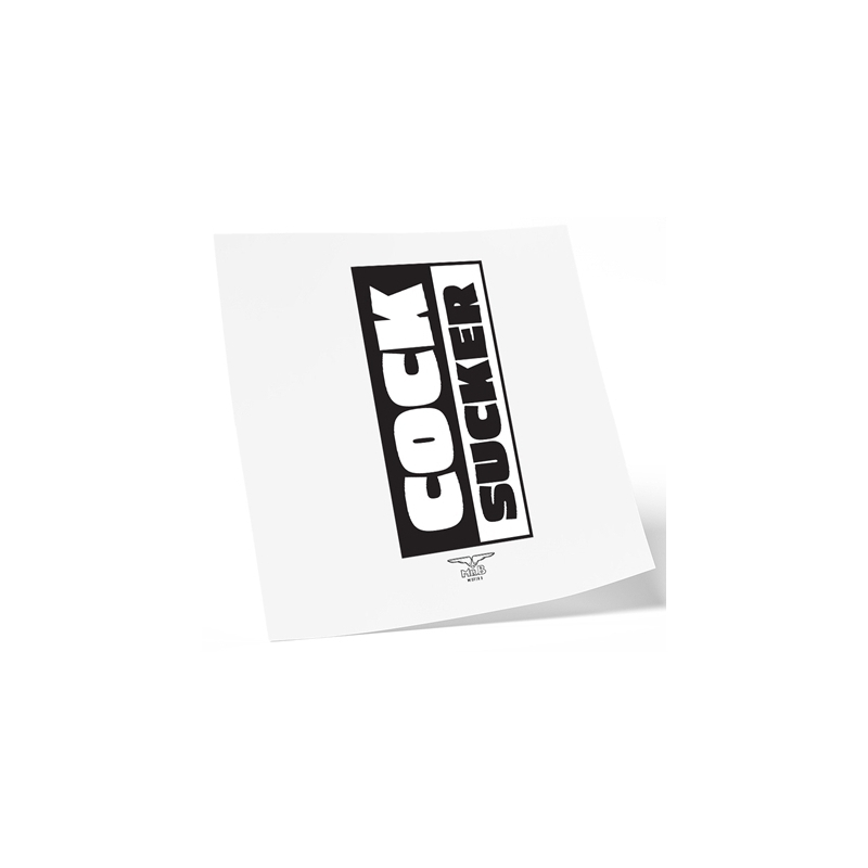 mister b temporary tattoo cock sucker 1