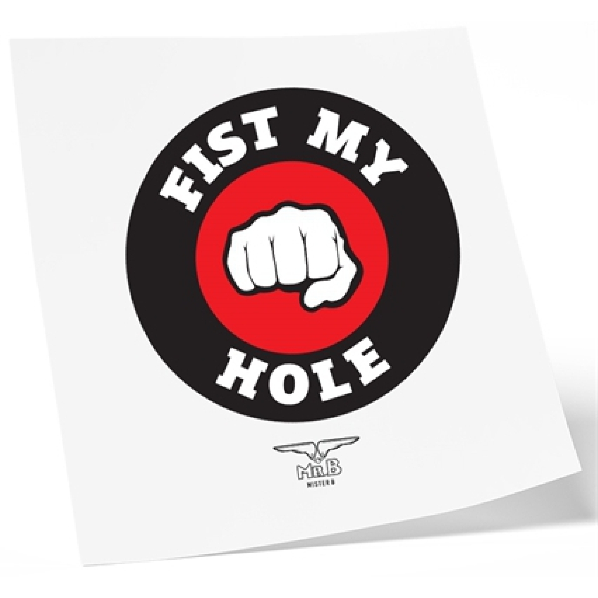 mister b temporary tattoo fist my hole 1