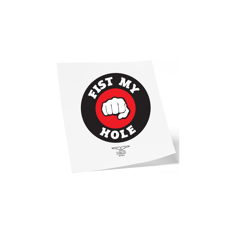 mister b temporary tattoo fist my hole 1