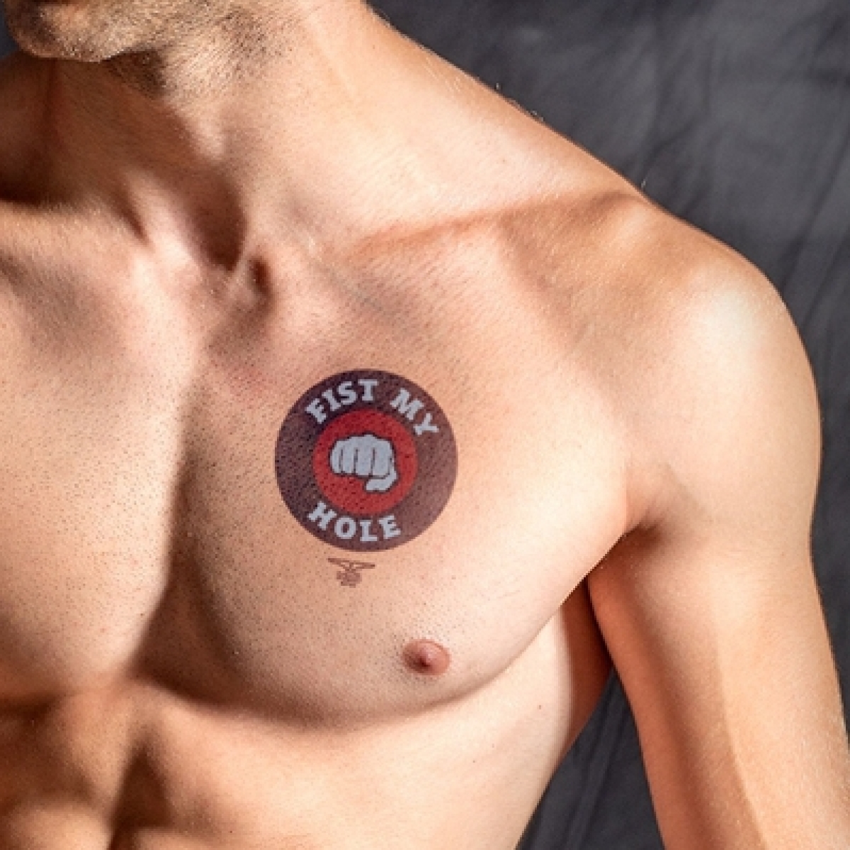 mister b temporary tattoo fist my hole