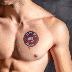 mister b temporary tattoo fist my hole