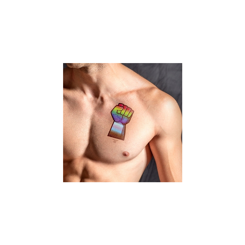 mister b temporary tattoo gay force