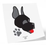 mister b temporary tattoo happy puppy 1