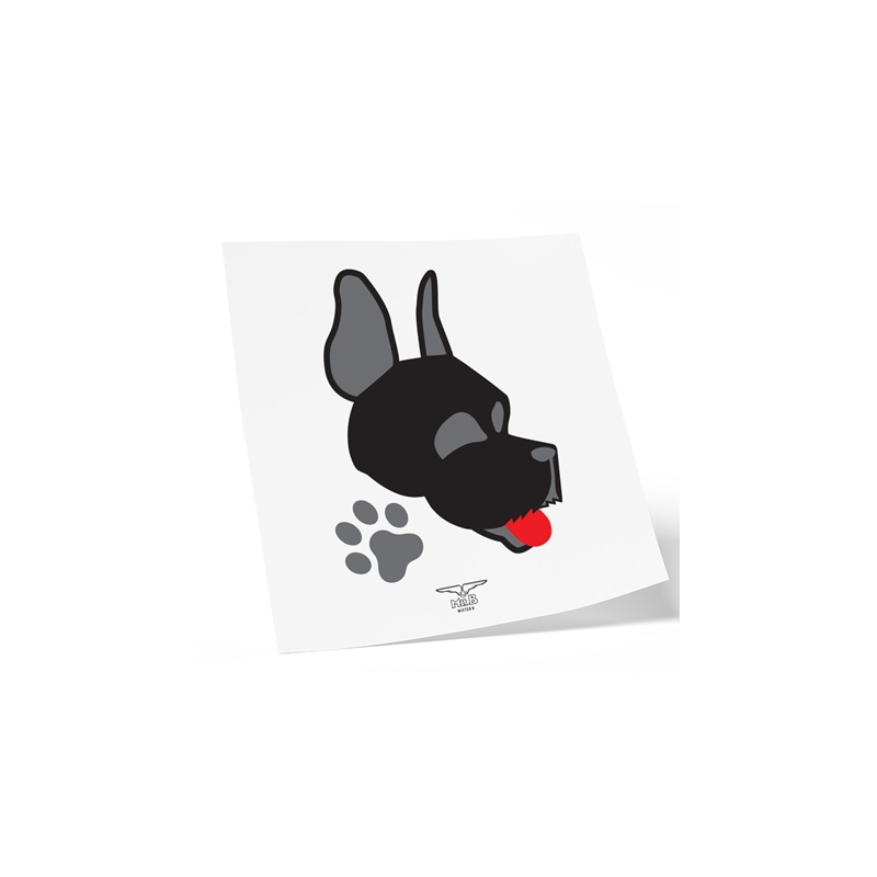 mister b temporary tattoo happy puppy 1