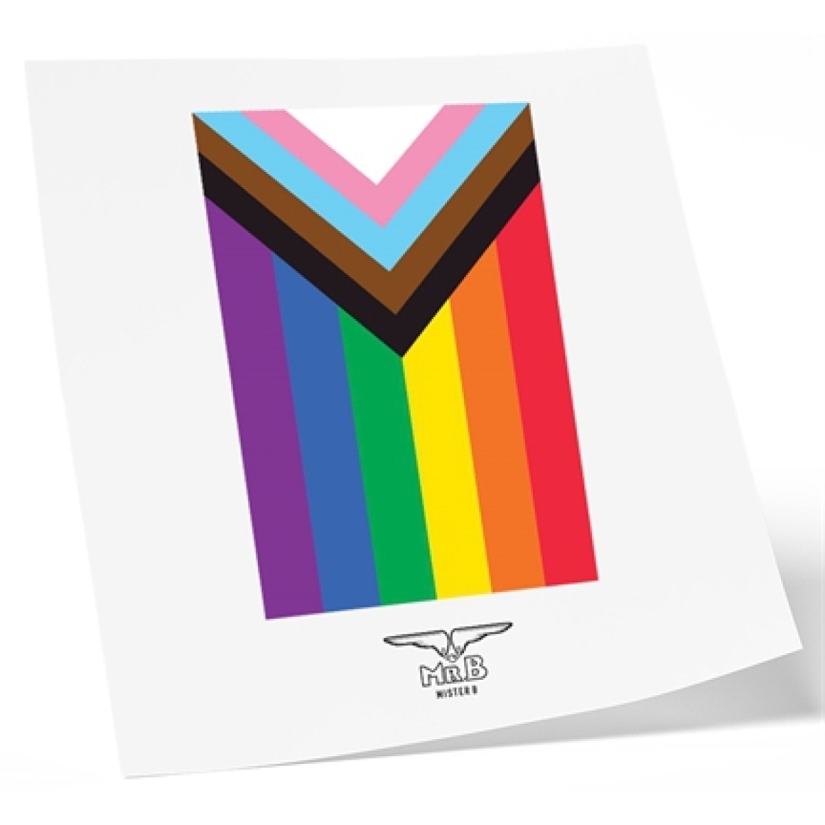 mister b temporary tattoo pride flag 1