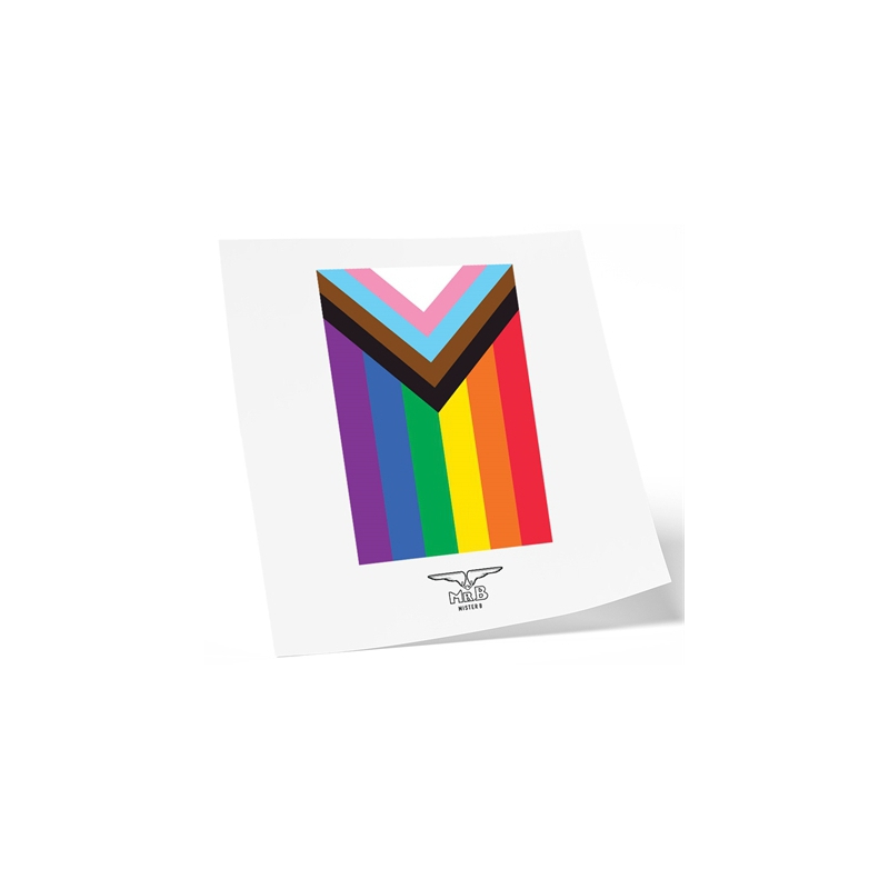 mister b temporary tattoo pride flag 1
