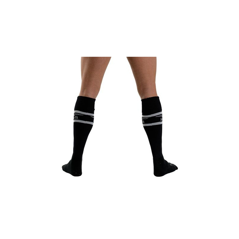 mister b urban football socks with pocket black 1