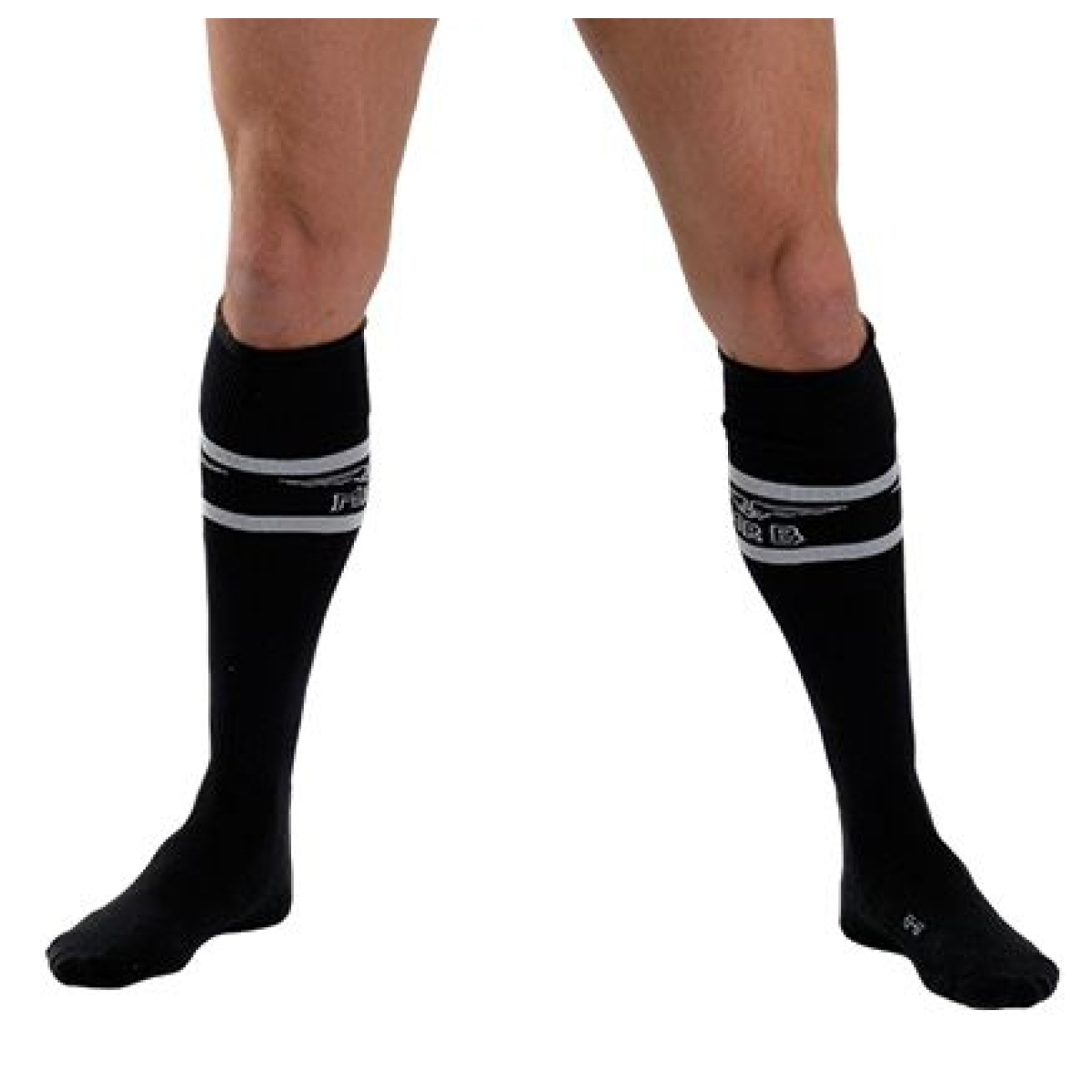 mister b urban football socks with pocket black