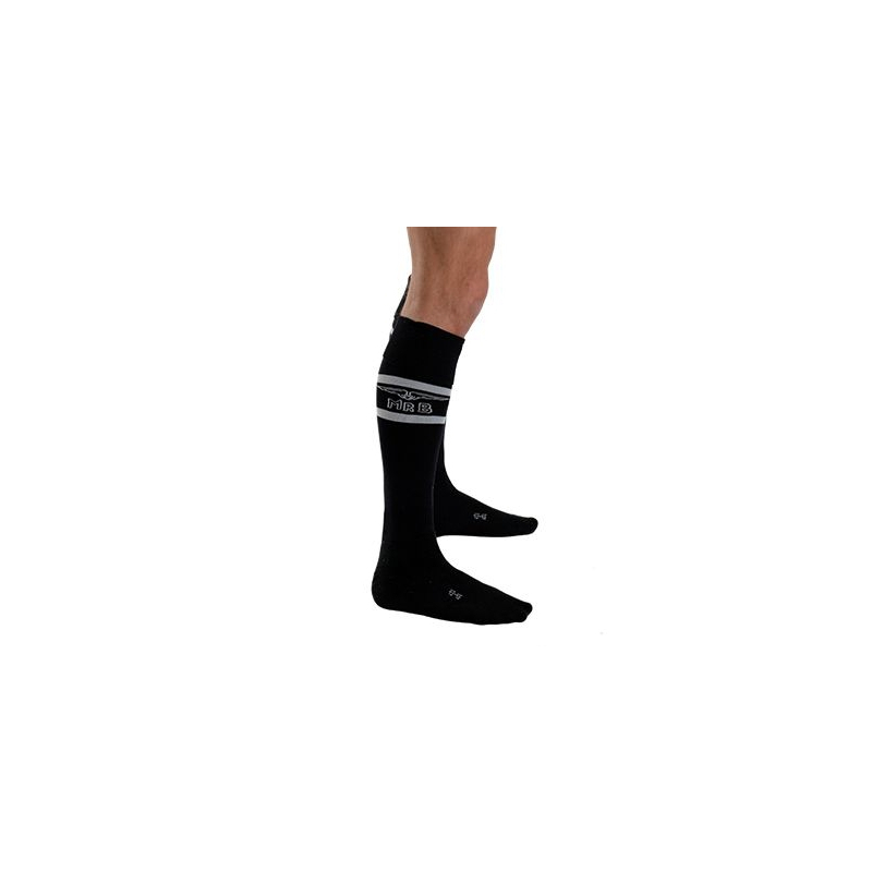 mister b urban football socks with pocket black 2