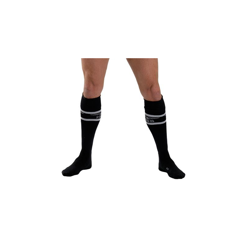 mister b urban football socks with pocket black