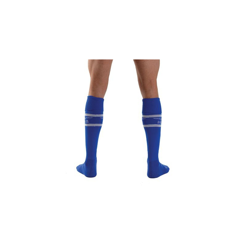 mister b urban football socks with pocket blue 1