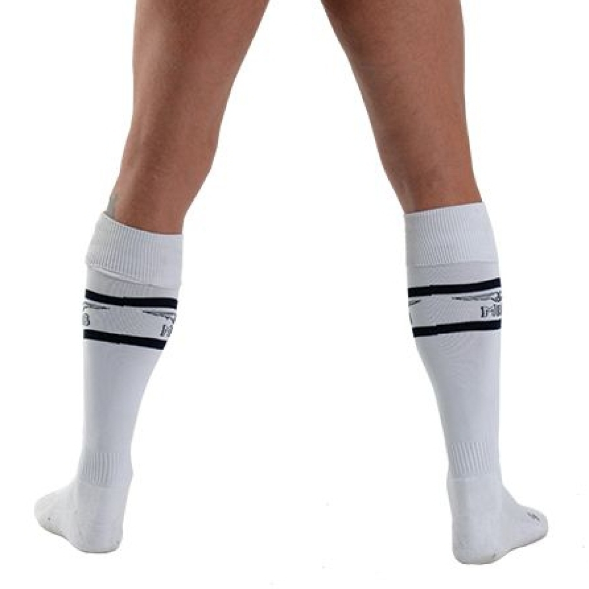 mister b urban football socks with pocket white 1