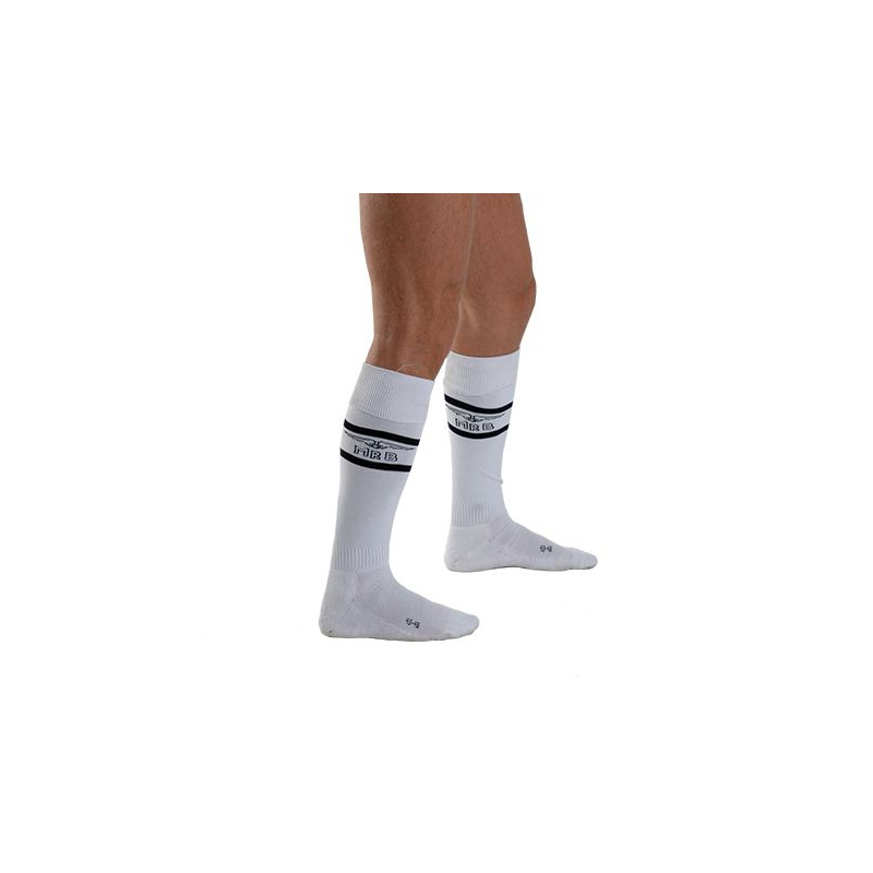 mister b urban football socks with pocket white 2
