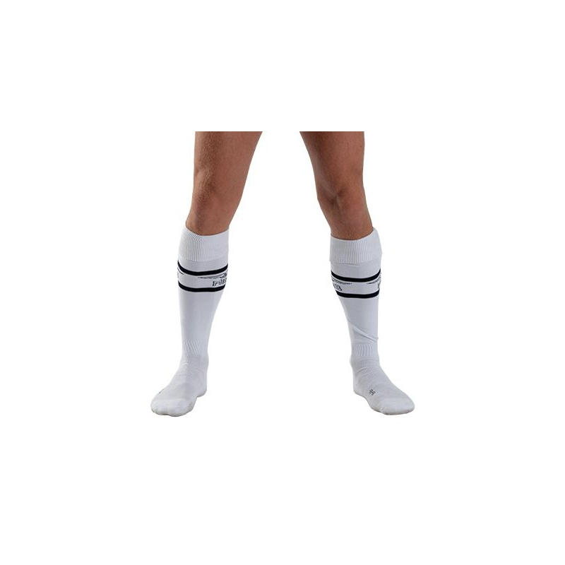 mister b urban football socks with pocket white
