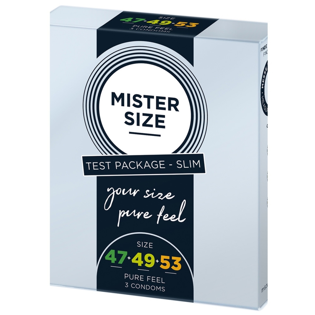 mister size pure feel 47 49 53 mm 3 pack tester 1