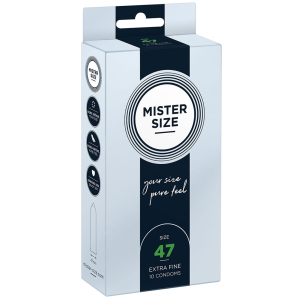 mister size pure feel 47 mm 10 pack