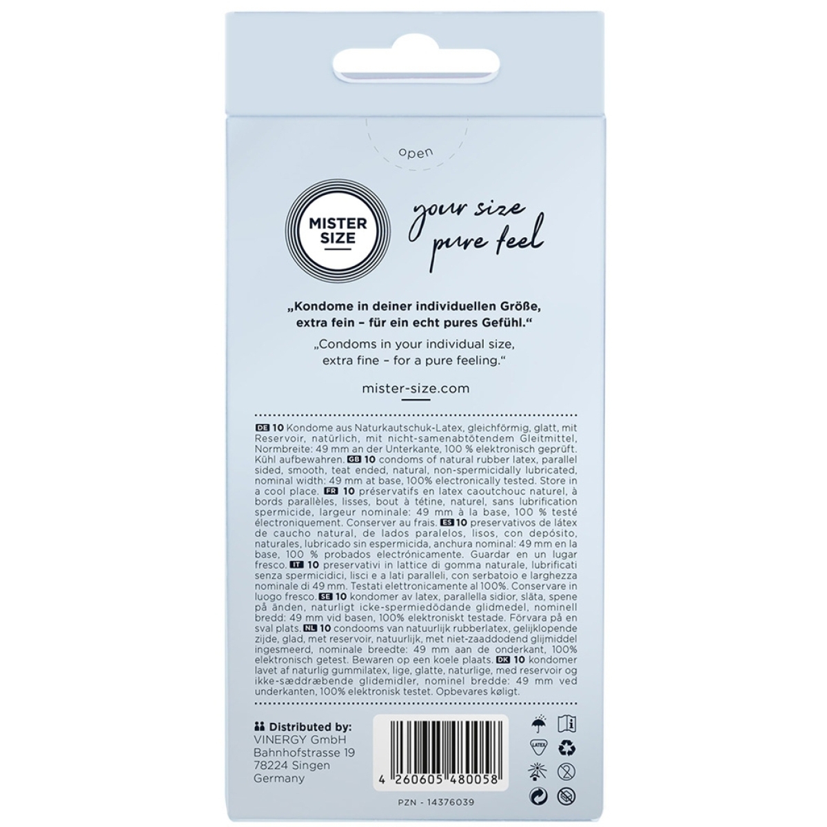 mister size pure feel 49 mm 10 pack 1