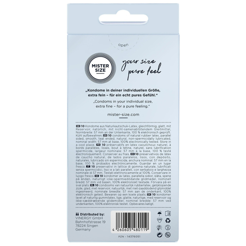 mister size pure feel 57 mm 10 pack 1