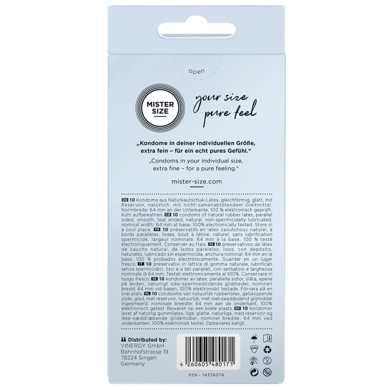 mister size pure feel 64 mm 10 pack 1