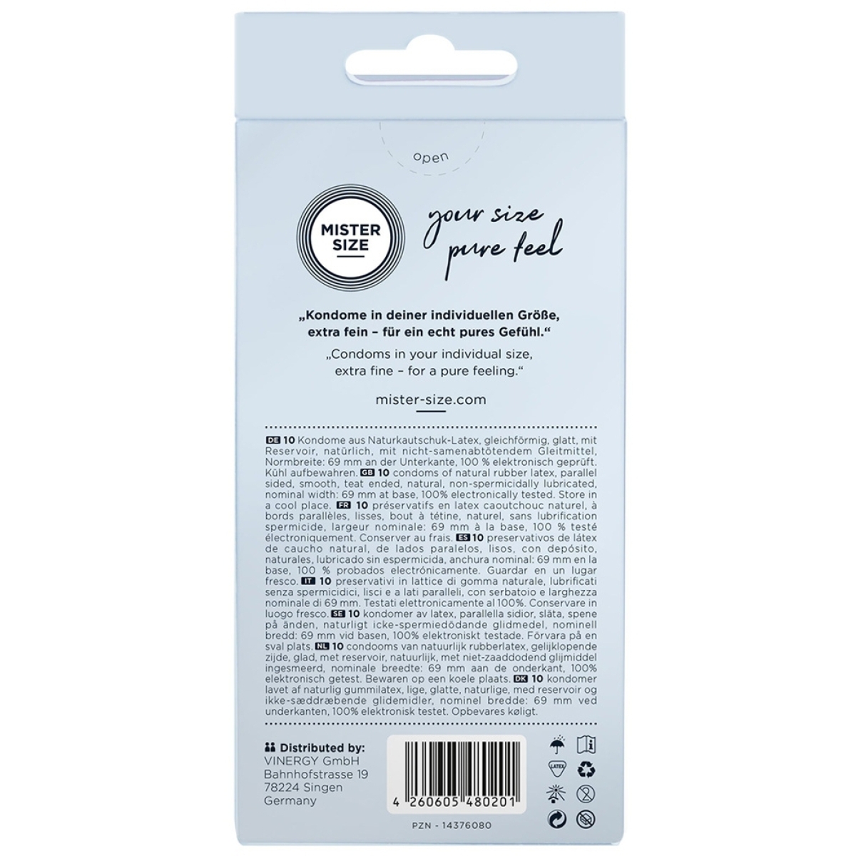 mister size pure feel 69 mm 10 pack 1