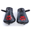 mitaines dog paw noir rouge