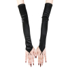 mitaines longues shiny gloves noires 3