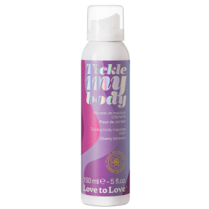 mousse de massage crepitante tickle my body fleur de cerisier 150ml