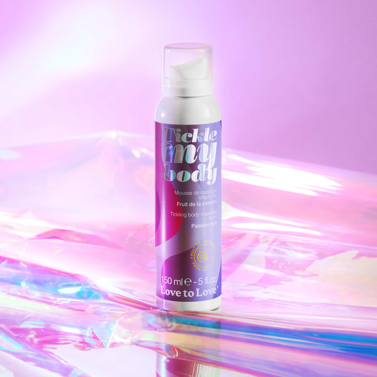 mousse de massage crepitante tickle my body fruits de la passion 150ml 1