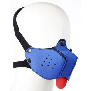 museau langue neoprene puppy bleu