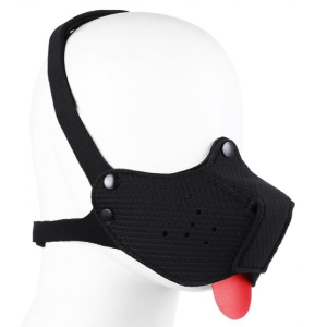 museau langue neoprene puppy noir