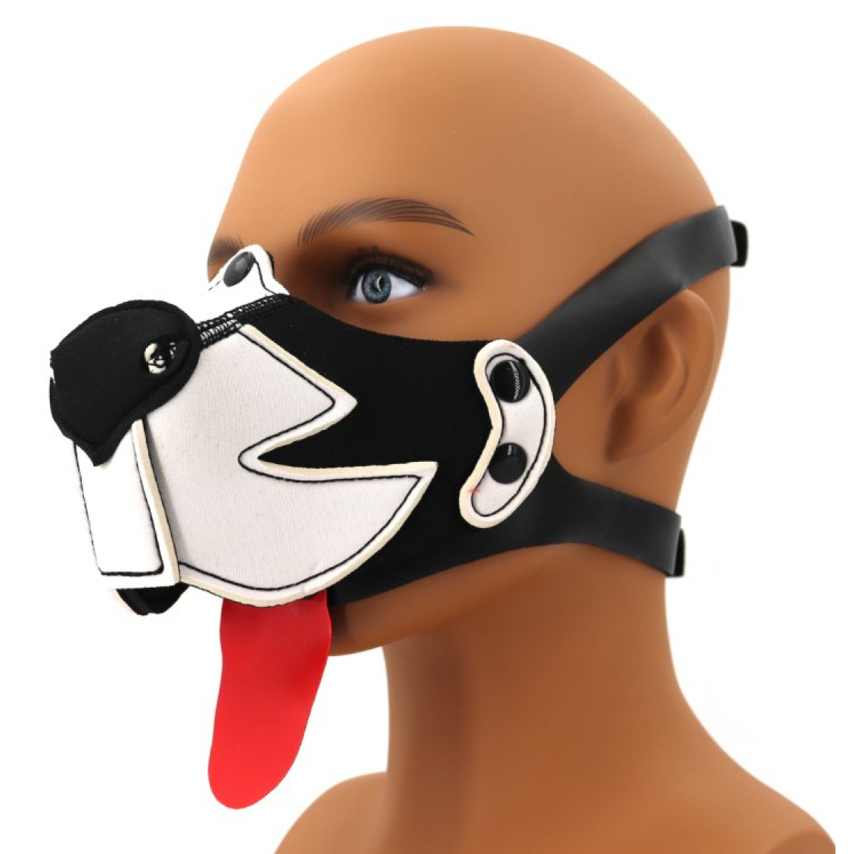 museau puppy muz noir blanc