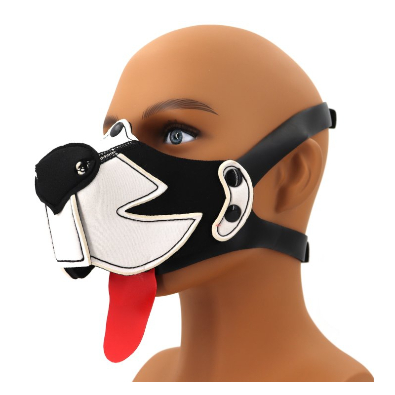 museau puppy muz noir blanc