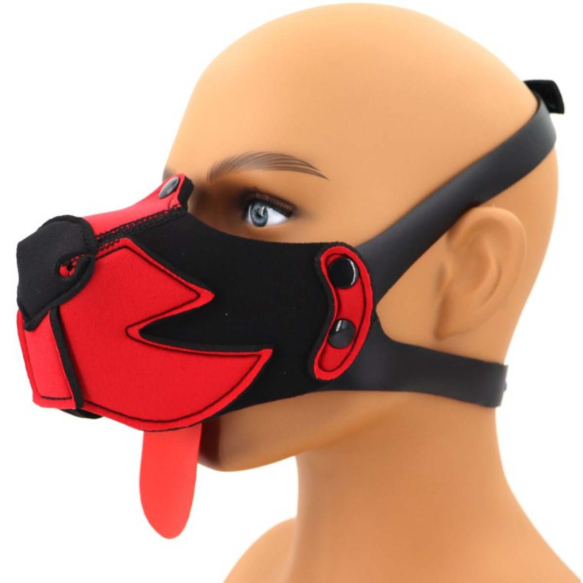 museau puppy muz noir rouge