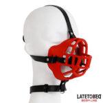 museliere avec baillon boule muzzgag rouge