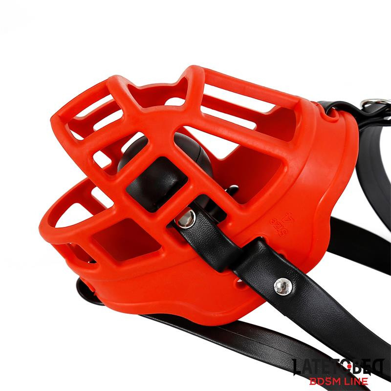 museliere avec baillon boule muzzgag rouge 3