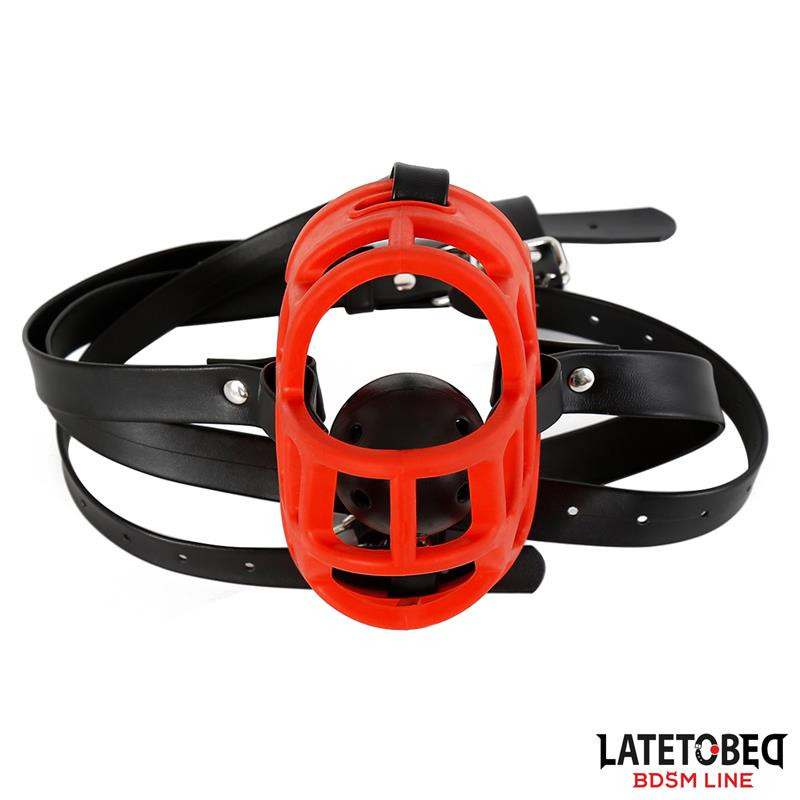 museliere avec baillon boule muzzgag rouge 5