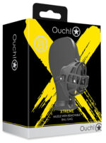 museliere avec baillon boule muzzle gag noire 1