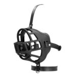 museliere avec baillon boule muzzle gag noire 3