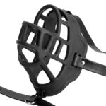 museliere avec baillon boule muzzle gag noire 6