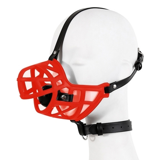 museliere sm muzzle strap rouge
