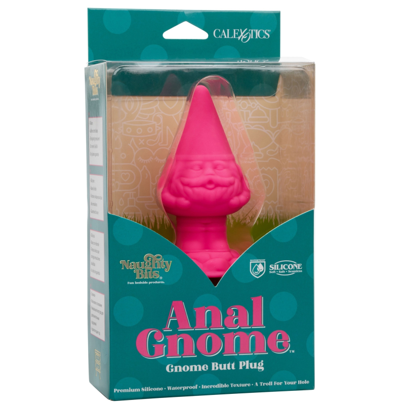 naughty bits anal gnome gnome butt plug pink 1
