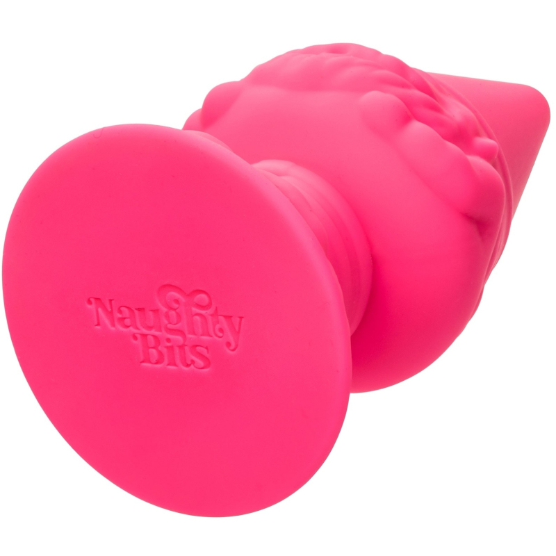 naughty bits anal gnome gnome butt plug pink 6