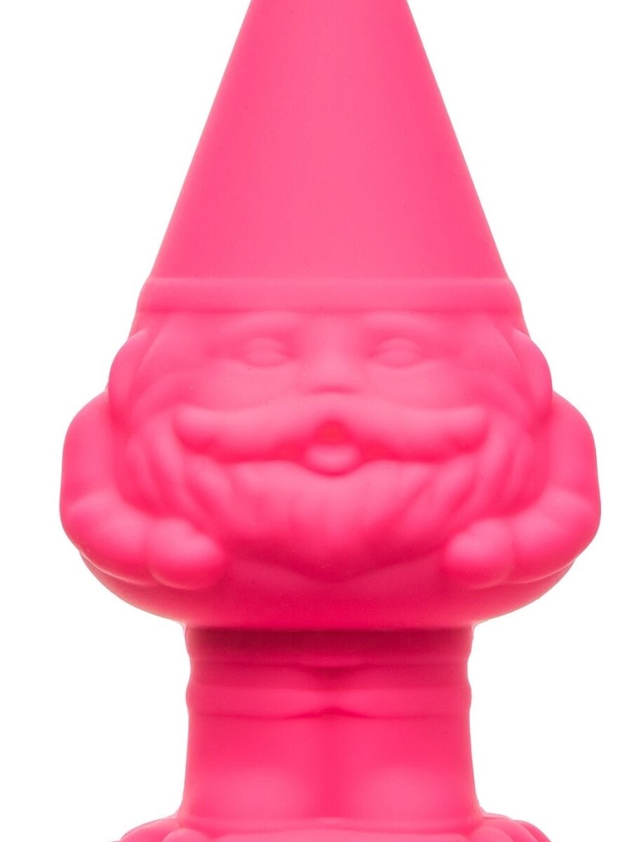 naughty bits anal gnome gnome butt plug pink