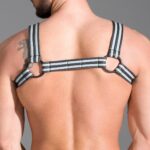 neoprene bulldog harness gray small 36 39 1