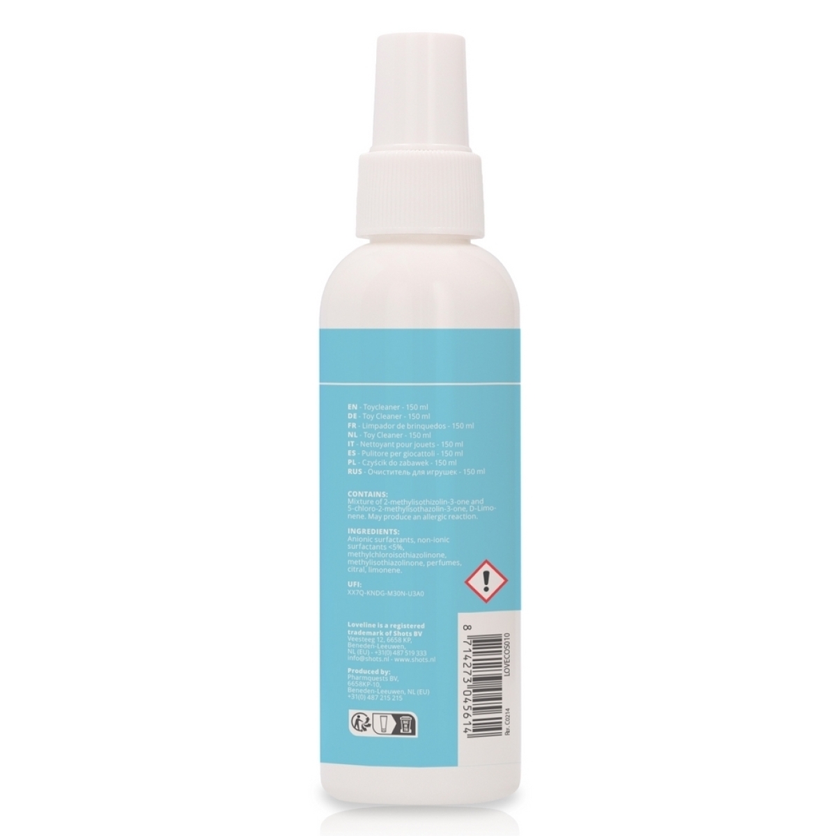 nettoyant pour sextoys toyclean 150 ml 1