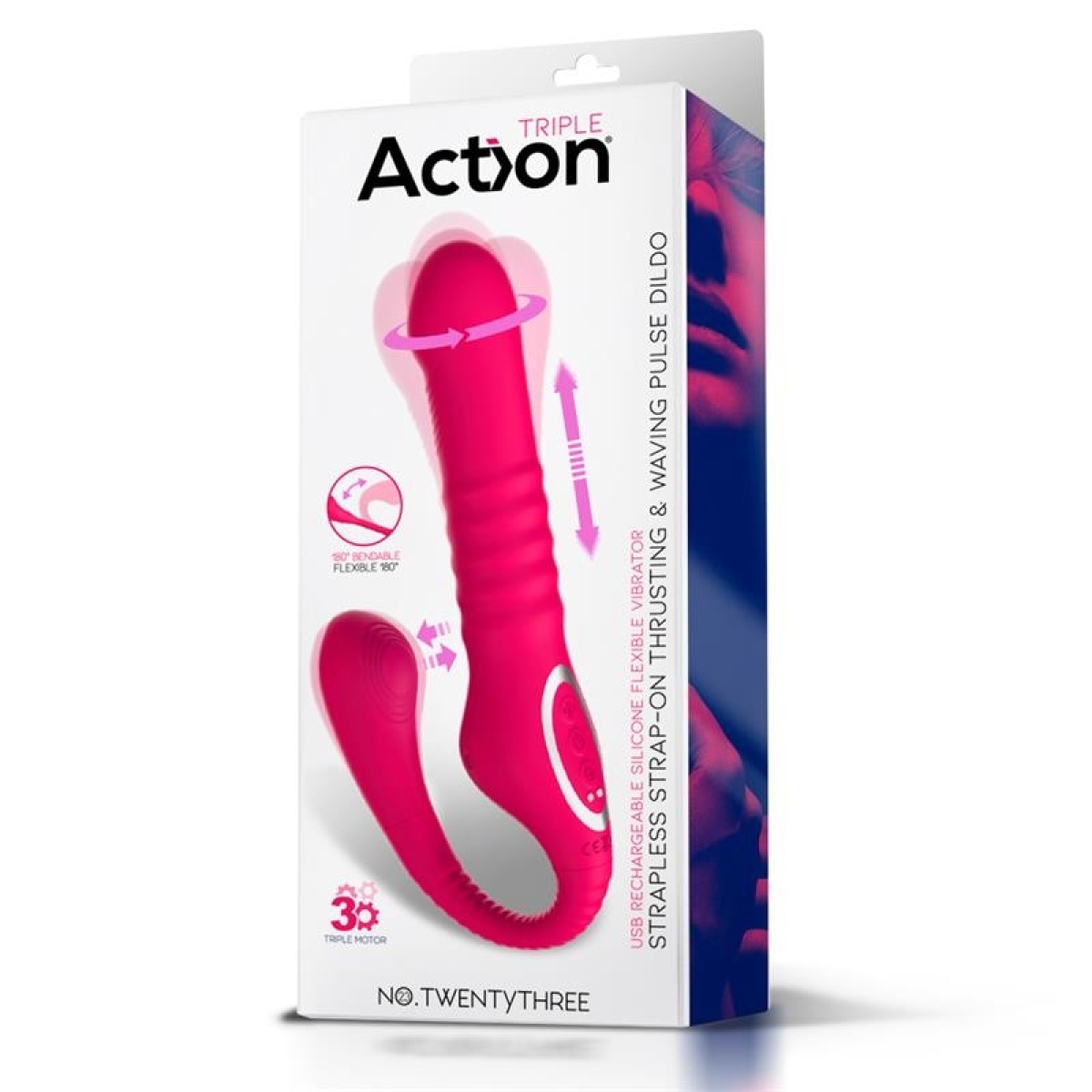 no twentythree double vibe pulsation and thrusting flexible 180 1
